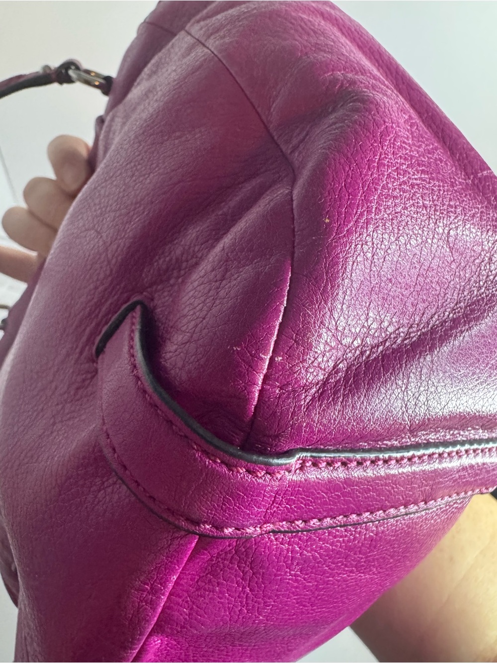 #440 Coach Madison Annabelle Leather Two-Way Satchel Crossbody Bag - Picture 13 of 17